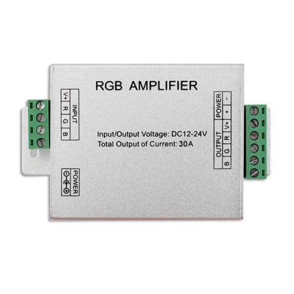 PowerMaster PM-4877 12 Volt - 24 Volt 30 Amper RGB Şerit Led Amplifier (Repeater)