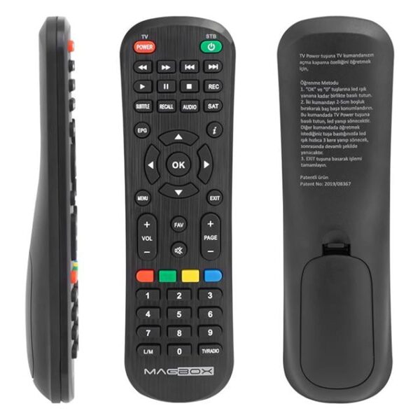 Magbox Vip - Dragon - Luna / Sunny 14850 / Akiwa HD / Hometech HT-1010 / Digiline X100 / Astracom Saturn HD / Rowell Mini HD Uyumlu Uydu Alıcı Kumandası