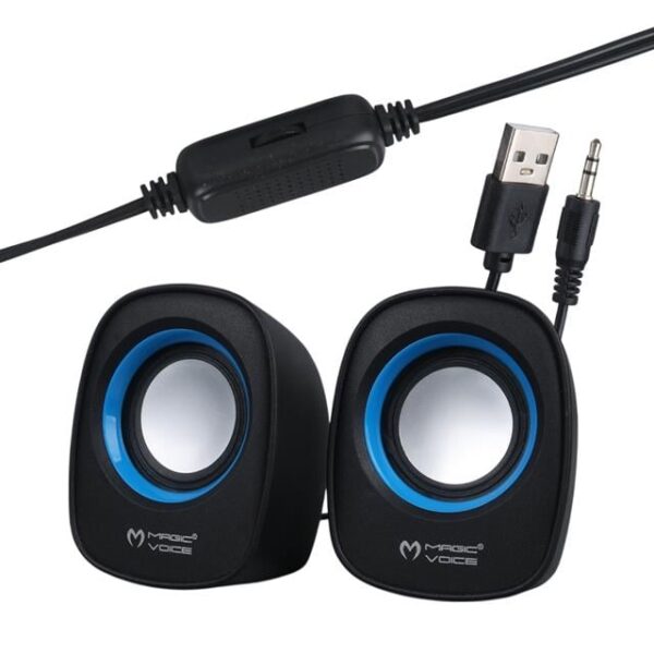 Magicvoice D-05A Mini 5 Watt Aux 2.0 Multimedia 1+1 USB Speaker - Hoparlör