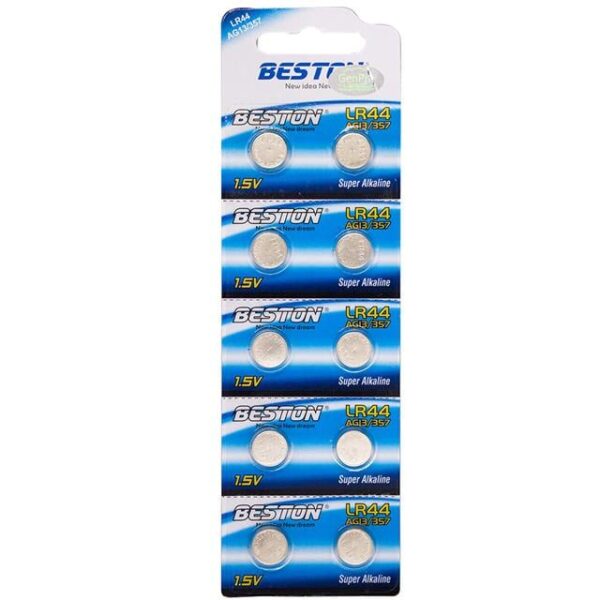 Beston Alkalin AG13/357 LR44 Düğme Pil (10'lu Paket) BST-LR44