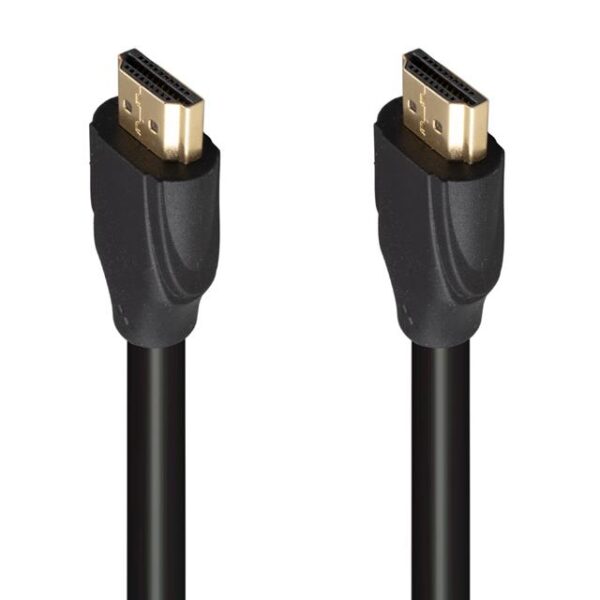 Fully G-507K Plastik Düz Siyah 25 Metre Gold Poşetli Hdmi Kablo
