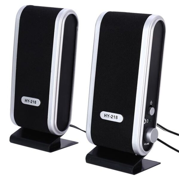 MagicVoice HY-218 1+1 USB İnce Tasarım Siyah Hoparlör - Speaker