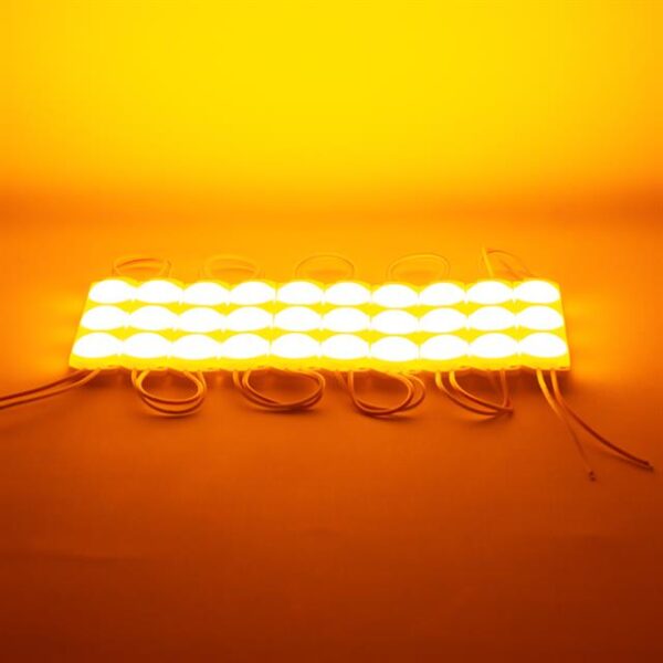 Powermaster 12 Volt 3 Watt Sarı 2835 93 X 21 Mm IP65 220 - 240 Lümen 180 Derece Modül Led