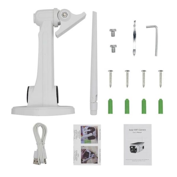 Powermaster PM-19469 1080P Antenli Metal Kasa Solar Wifi IP Kamera