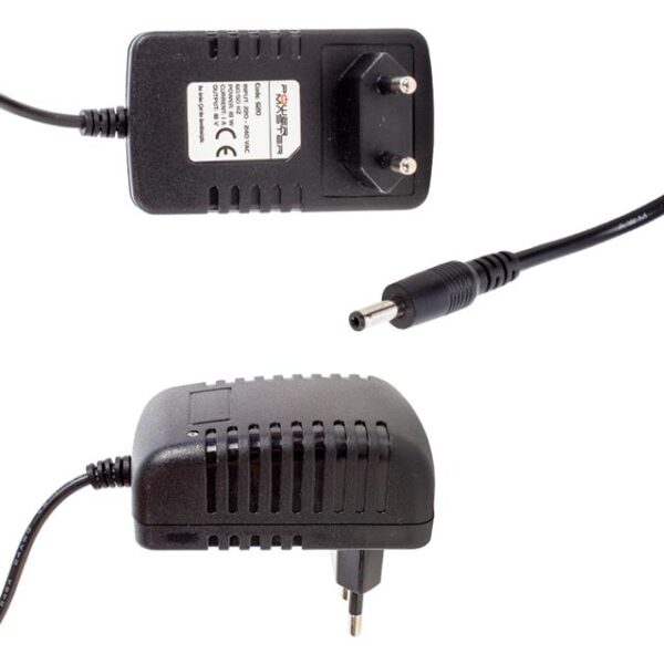 Powermaster PM-620 18 Volt - 1 Amper 3.5*1.35 Mm Uçlu Plastik Kasa Priz Tipi Adaptör