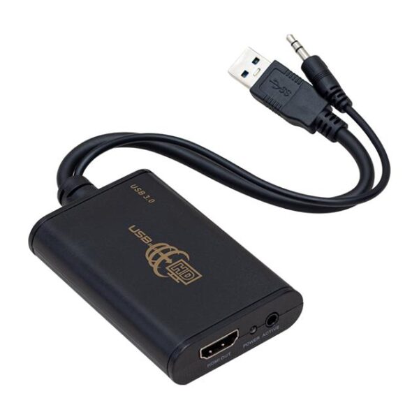 PowerMaster PM-7590 USB 3.0 TO HDMI Görüntü Çevirici Adaptör Audio Ses Çıkışlı 40Cm Kablo