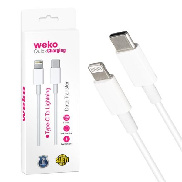 Weko WK-21445 Type-C To Lightning Telefon Şarj Kablosu