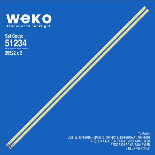Beko B40-LEG-6B 40'' 2 Adet Tv Led Bar
