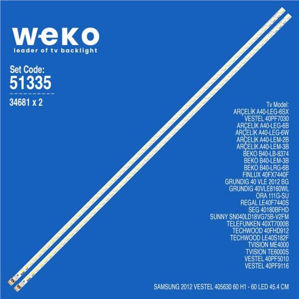 Beko B40-LRG-6B 40'' 2 Adet Tv Led Bar