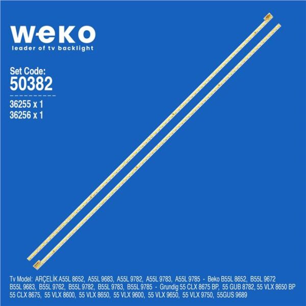 Beko B55L 9785 55'' inç 2 Adet Tv Led Bar