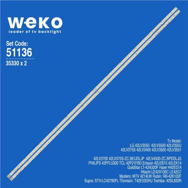Haier H42E07A 42'' 2 Adet Tv Led Bar