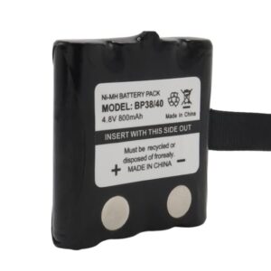 PowerMaster BP38/40 NI-MH 4.8 Volt 800mAh Cobra Telsiz Pili Şarj Edilebilir Şarjlı 4xAAA