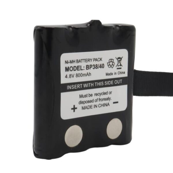 PowerMaster BP38/40 NI-MH 4.8 Volt 800mAh Cobra Telsiz Pili Şarj Edilebilir Şarjlı 4xAAA