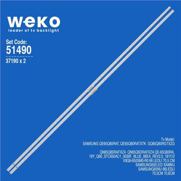 Samsung QE-65Q60RA 65'' 2 Adet Tv Led Bar
