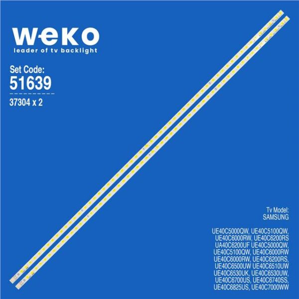 Samsung UE40C5100QW 40'' inç 2 Adet Tv Led Bar