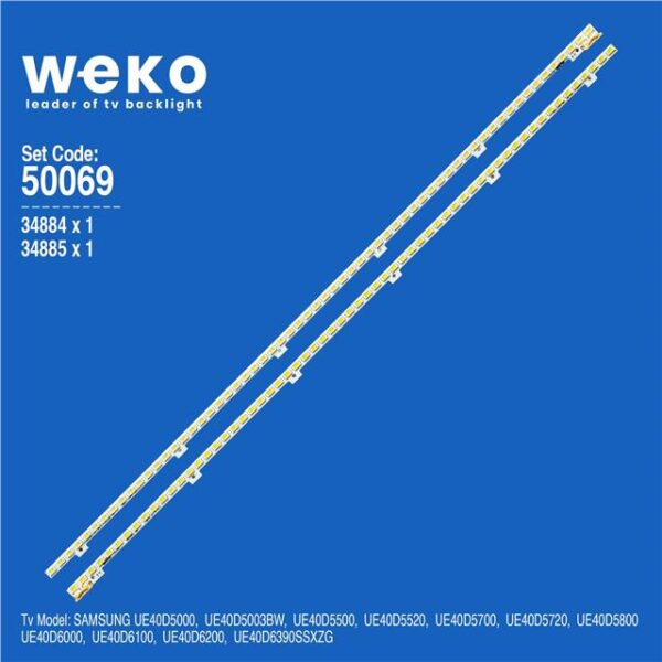 Samsung UE40D6390SSXZG 40'' inç 2 Adet Tv Led Bar