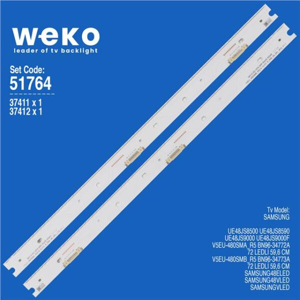 Samsung UE48JS9000F 48'' 2 Adet Tv Led Bar