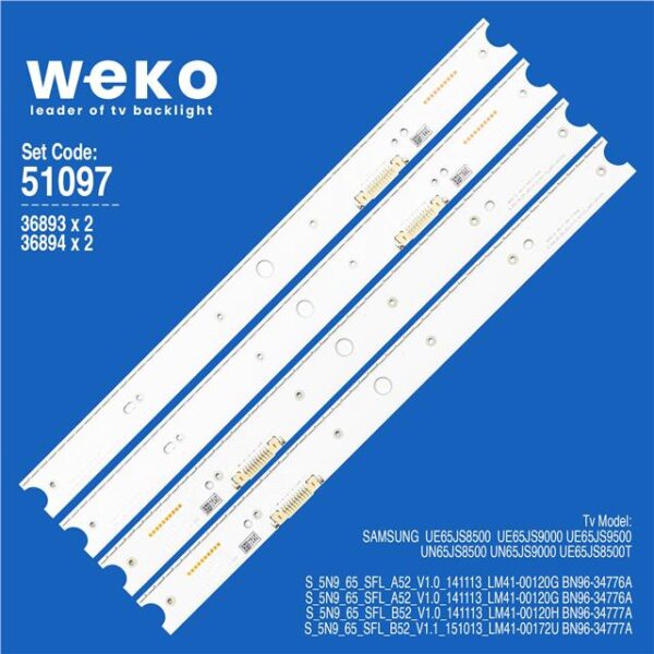 Samsung UE65JS9500 65'' 4 Adet Tv Led Bar