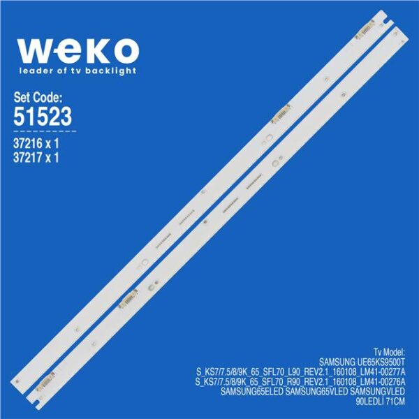 Samsung UE65KS9500T 65'' 2 Adet Tv Led Bar
