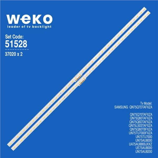 Samsung UN75TU7000FXZA 75'' 4 Adet Tv Led Bar