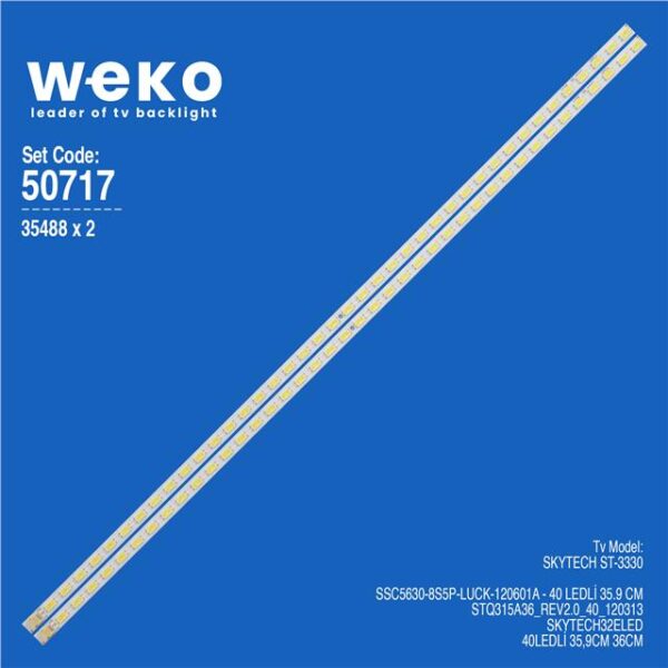 Skytech ST-3330 32'' inç 2 Adet Tv Led Bar