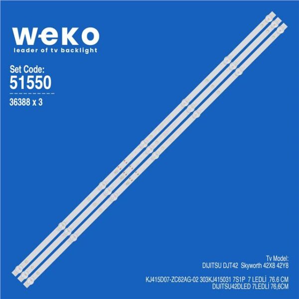 Skyworth 42Y8 42'' 3 Adet Tv Led Bar