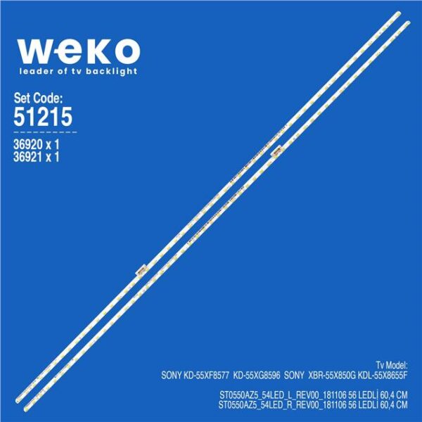 Sony KD-55XF8577 55'' 2 Adet Tv Led Bar