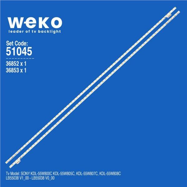 Sony KDL-55W805C 55 2 Adet Tv Led Bar