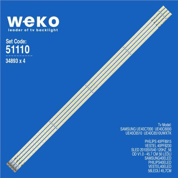 Vestel 40PF8230 40'' 4 Adet Tv Led Bar