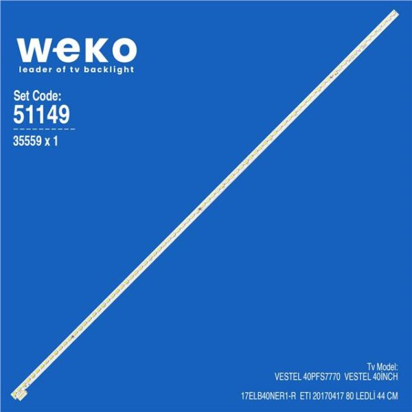 Vestel 40PFS7770 40'' 1 Adet Tv Led Bar
