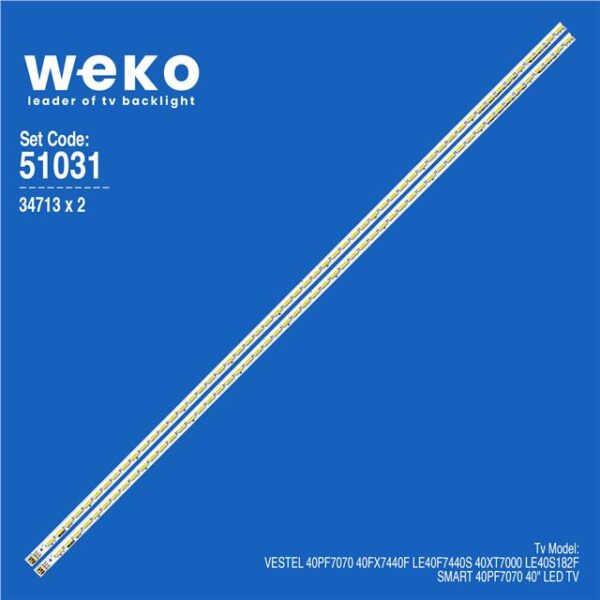 Vestel LE40S182F 40 2 Adet Led Bar